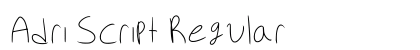 Adri Script Regular preview
