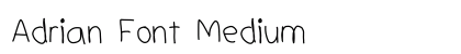 Adrian Font Medium preview