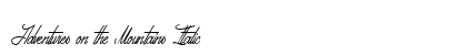 Adventures on the Mountains Italic preview