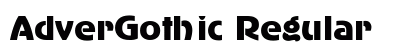 AdverGothic Regular Preview