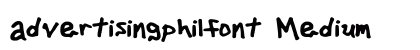 advertisingphilfont Medium preview