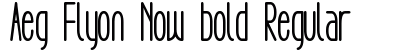 Aeg Flyon Now bold Regular preview