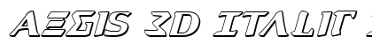 Aegis 3D Italic Italic preview