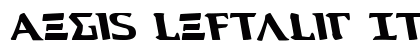 Aegis Leftalic Italic preview