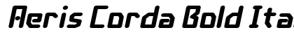 Aeris Corda Bold Italic Preview
