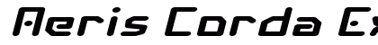 Aeris Corda Extra-expanded Italic Preview