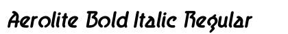 Aerolite Bold Italic Regular preview