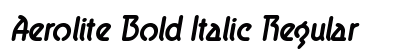 Aerolite Bold Italic Regular preview