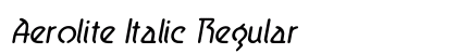 Aerolite Italic Regular preview