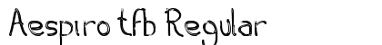 Aespiro tfb Regular preview