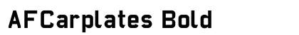 AFCarplates Bold Preview