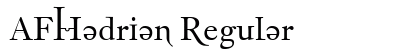 AFHadrian Regular preview