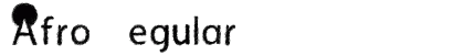Afro Regular preview