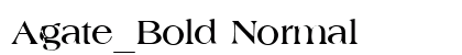 Agate_Bold Normal preview