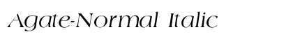 Agate-Normal Italic preview
