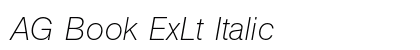 AG Book ExLt Italic preview
