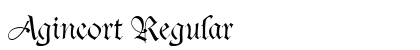 Agincort Regular preview