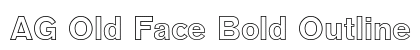 AG Old Face Bold Outline Preview
