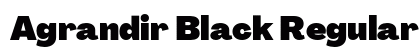 Agrandir Black Regular preview