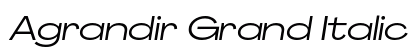 Agrandir Grand Italic Preview
