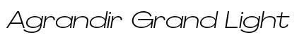 Agrandir Grand Light Italic Preview