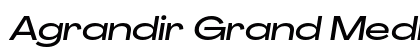 Agrandir Grand Medium Italic Preview