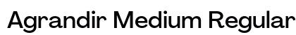 Agrandir Medium Regular preview