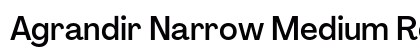 Agrandir Narrow Medium Regular preview