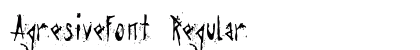 Agresivefont Regular preview
