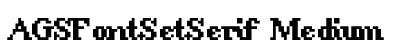 AGSFontSetSerif Medium preview