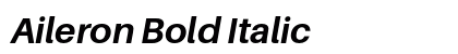Aileron Bold Italic Preview