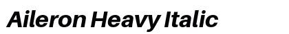Aileron Heavy Italic Preview