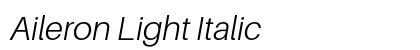 Aileron Light Italic Preview