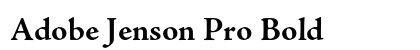Adobe Jenson Pro Bold Preview