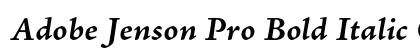 Adobe Jenson Pro Bold Italic Caption Preview