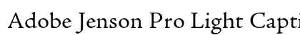 Adobe Jenson Pro Light Caption preview