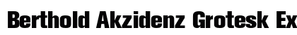 Berthold Akzidenz Grotesk Extra Bold Preview