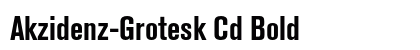 Akzidenz-Grotesk Cd Bold Preview