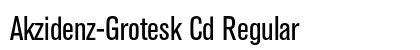 Akzidenz-Grotesk Cd Regular preview