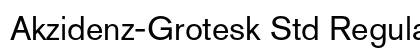 Akzidenz-Grotesk Std Regular Preview