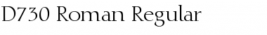 D730-Roman Regular Font