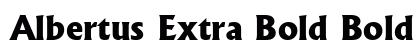 Albertus Extra Bold Bold preview
