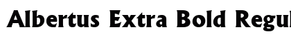 Albertus Extra Bold Regular Preview