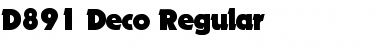 D891-Deco Regular Font