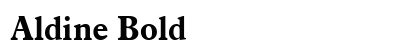 Aldine Bold preview