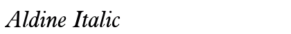 Aldine Italic preview