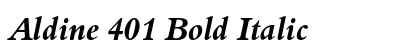Aldine 401 Bold Italic Preview