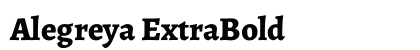 Alegreya ExtraBold Preview
