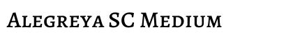 Alegreya SC Medium Preview