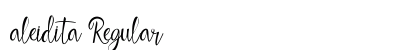 aleidita Regular preview